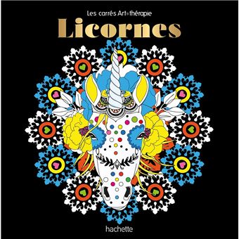 Grand carré Art-thérapie Licornes