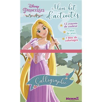 Disney Princesses Mon kit d'activités Calligraphie