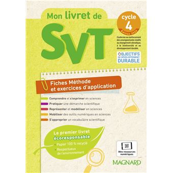 Mon livret de SVT Cycle 4 (2022)