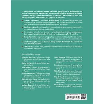 Histoire, Géographie et Géopolitique du monde contemporain. ECG1