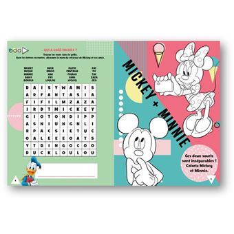 Disney 100 Mickey et ses amis - Joue et colorie - Tout sur Mickey - Avec des stickers et des figurin