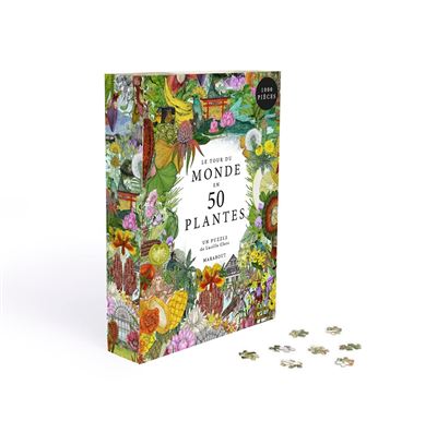 16€87 sur Puzzle 75 * 50cm 1000 morceaux de carte des plantes de la forêt  profonde - vert - Puzzle - Achat & prix