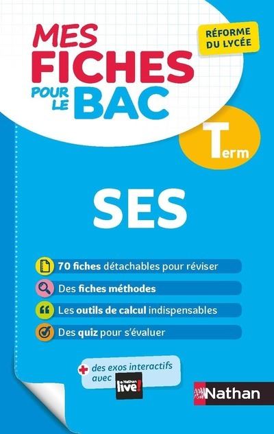 Mes Fiches pour le BAC Sciences Economiques et Socilaes Terminale