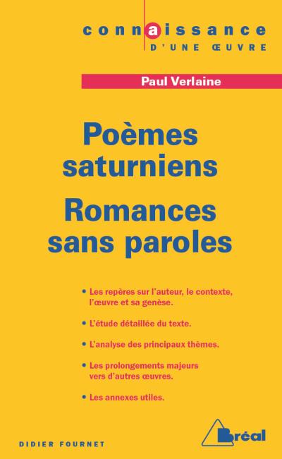 Poèmes saturniens, Romances sans paroles de Paul Verlaine