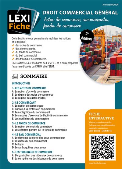 Droit commercial général - Armand Dadoun - relié