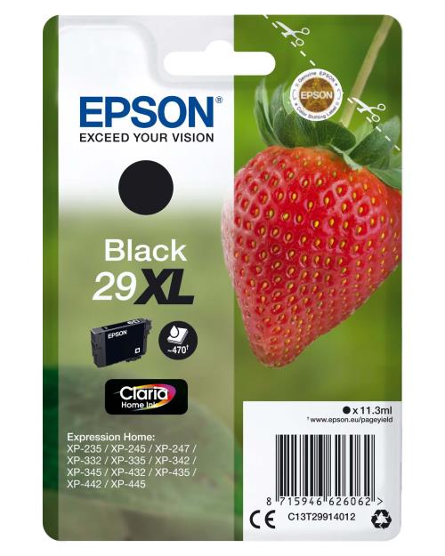 Cartouche d'encre Epson Fraise noir XL