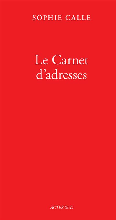 Le carnet d'adresses