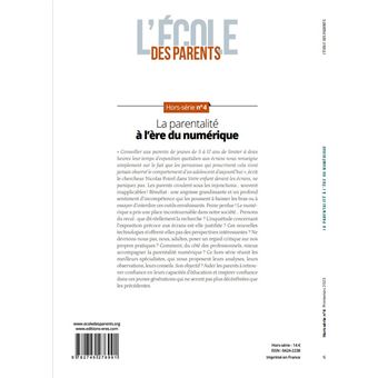 EPE Hors-série n° 4 – La parentalité à l’ère du numérique