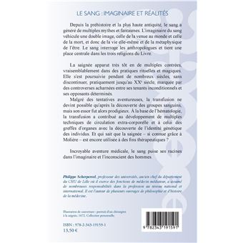 Le sang : imaginaire et réalités