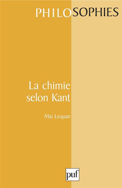 Chimie selon kant