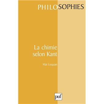 La chimie selon Kant