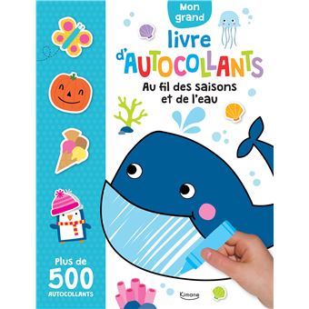 Au fil des saisons et de l'eau (coll. mon grand livre d'autocollants)
