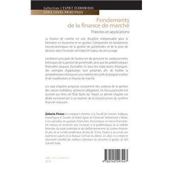 Fondements de la finance de marché