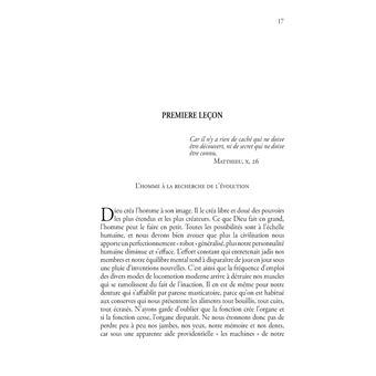 Cours de thaumaturgie en sept leçons