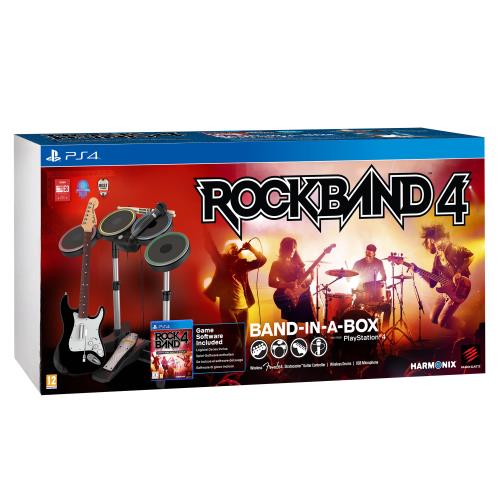 Pack Rock Band 4 PS4 + MadCatz Band in a Box (Guitare, Micro et Batterie)