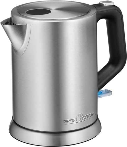ProfiCook PC-WKS 1106 - Waterkoker - 1 liter - 2.2 kW - roestvrij staal/zwart