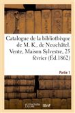 Catalogue de livres sur l'orfévrerie, la bijouterie, l'architecture, à figures, sur les arts