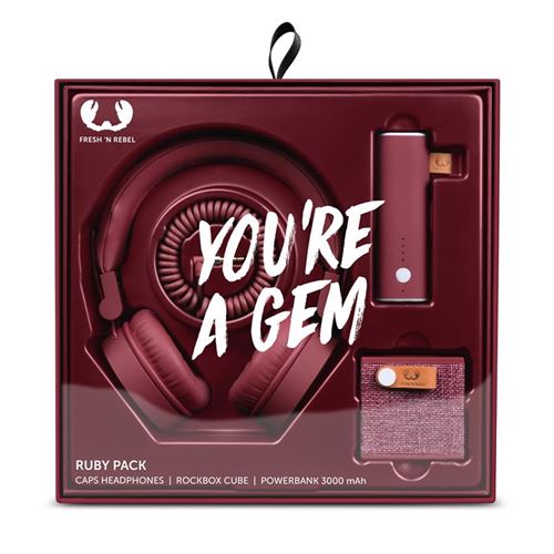 Pack Fresh 'n Rebel Hoofdtelefoon Ruby