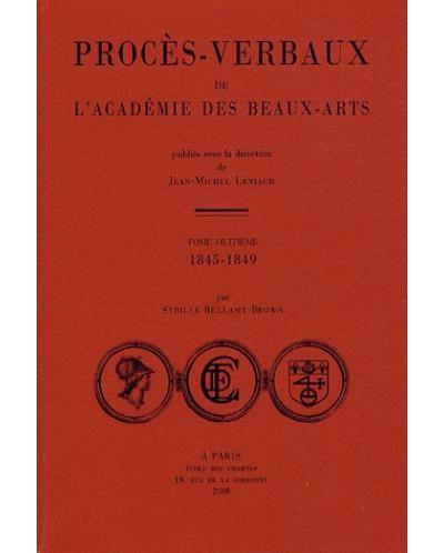 Procès-verbaux de l'Académie des Beaux-Arts