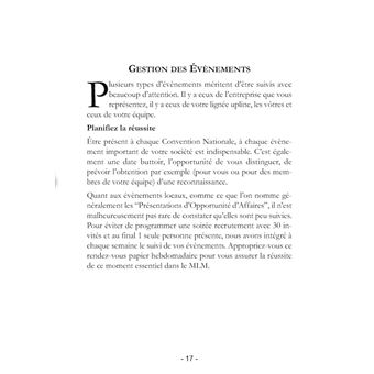 Agenda 2018 du Professionnel en MLM