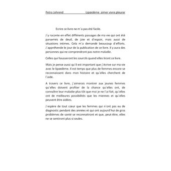 Lipoedème aimer vivre pleurer