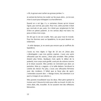 Lipoedème aimer vivre pleurer