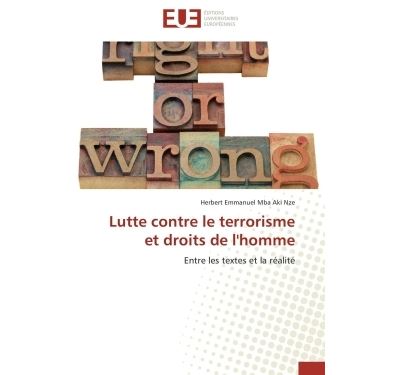 Lutte contre le terrorisme et droits de l'homme