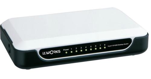 ITWORKS SWITCH ETH 8PORTS