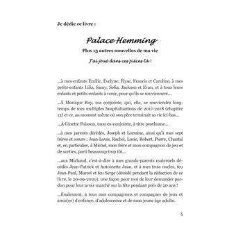 Palace Hemming plus 13 autres nouvelles de ma vie