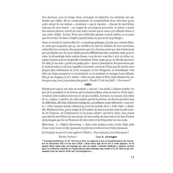 Palace Hemming plus 13 autres nouvelles de ma vie