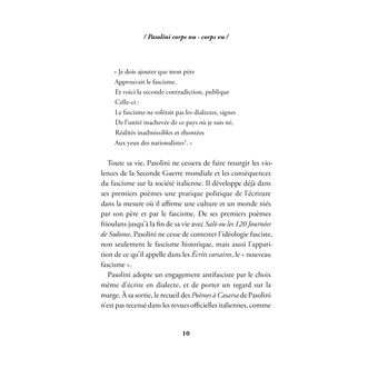 Pasolini, corps vu - corps nu