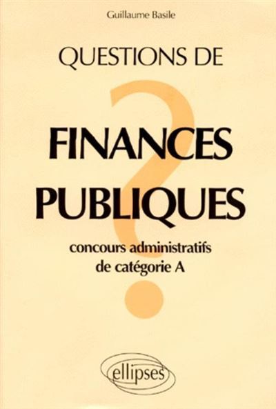 Questions de finances publiques