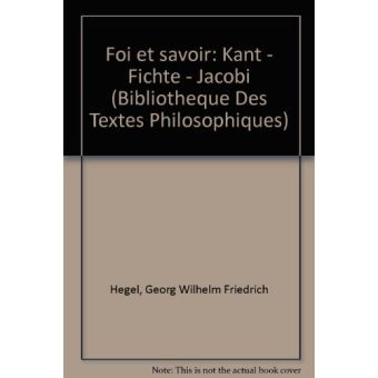 Foi et savoir