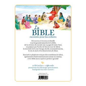 La Bible racontée pour les enfants +CD +flashcode
