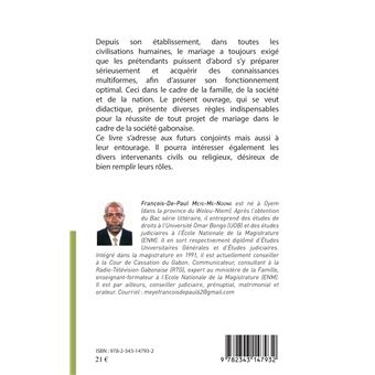 Se préparer au mariage au Gabon