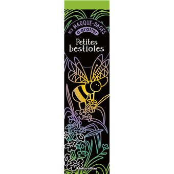Mes marque-pages à gratter : Petites bestioles