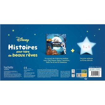 Coffret Disney histoire pour faire de beaux rêves avec sa veilleuse étoile  Neuf - Disney