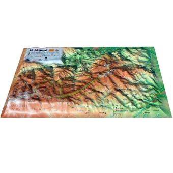 Carte en relief du Canigó