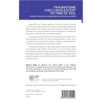 Traumatisme chez l'adolescent victime de viol