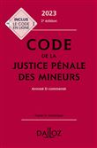 Code de la justice pénale des mineurs 2023