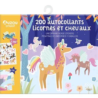 Ma pochette d'artiste - autocollants licornes et chevaux