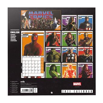 Calendrier mural 2023 Marvel Comics