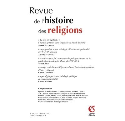 Revue de l'histoire des religions - Tome 233 (1/2016) Va
