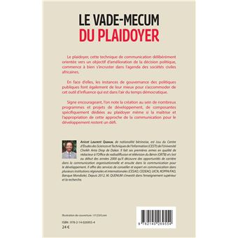 Le vade-mecum du plaidoyer