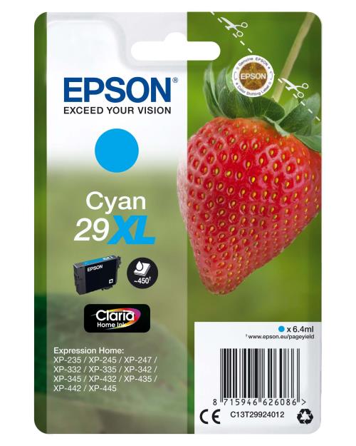 Cartouche d'encre Epson Fraise 29 XL Cyan
