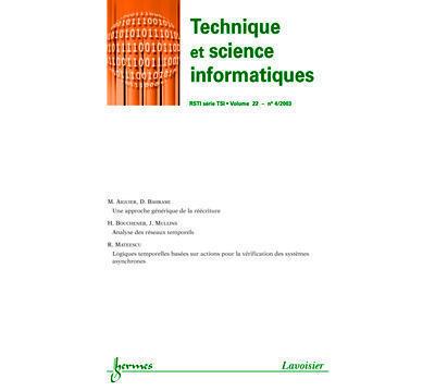 Technique et science informatiques rsti serie tsi vol.22 n.