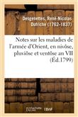 Notes sur les maladies de l'armée d'Orient, en nivôse, pluviôse et ventôse an VII