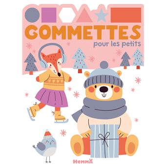 Gommettes pour les petits ours,renard,hiver