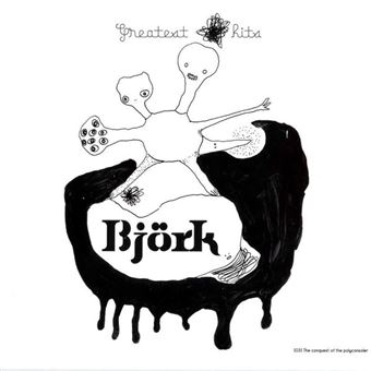 Record Album-BJORK-DIVERS TITRES Miniature 1/12th non jouable LP 