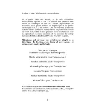 Dictionnaire alimentaire de l'ostéoporose